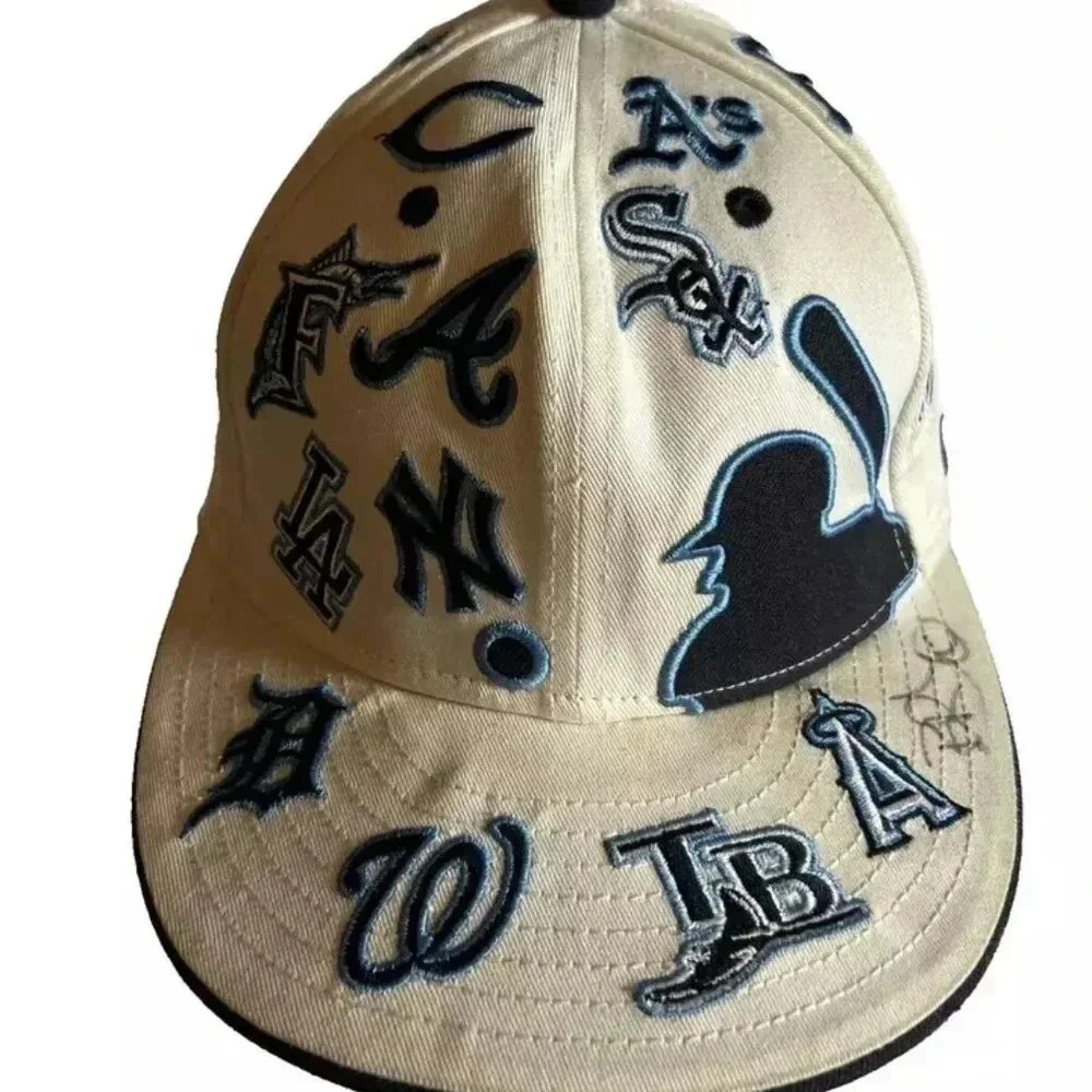 Vintage 59Fifty NEW ERA Official MLB Embroidered Logo Baseball Cap 7 5/8 - Picture 2 of 11